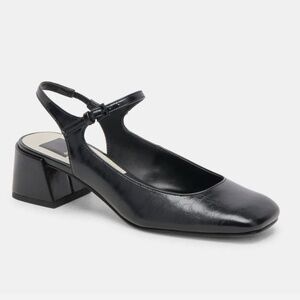 DOLCE VITA MAGGI HEELS MIDNIGHT CRINKLE PATENT